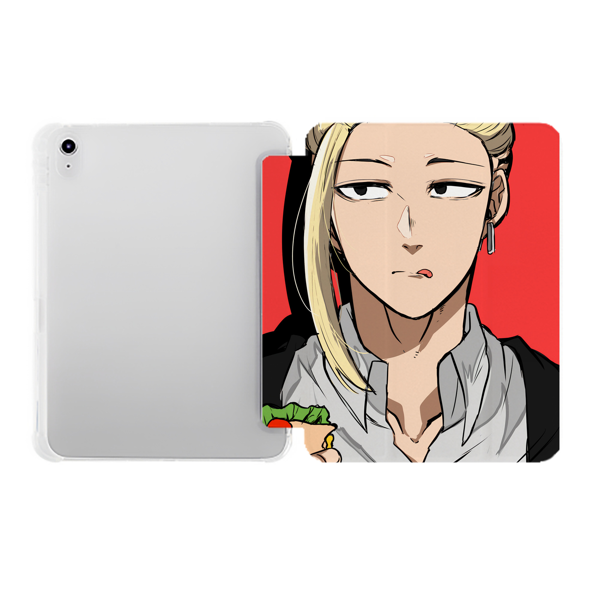 （画像用） ドラゴンクエスト Doragon Kuesuto Dragon Quest IPad ケース ペン収納付き 三つ折りスタンド PUレザー×シリコン 対応機種9.5/10.5/10.9インチ